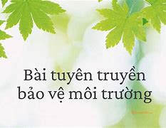 Bài Tuyên Truyền Vệ Sinh Môi Trường Mầm Non